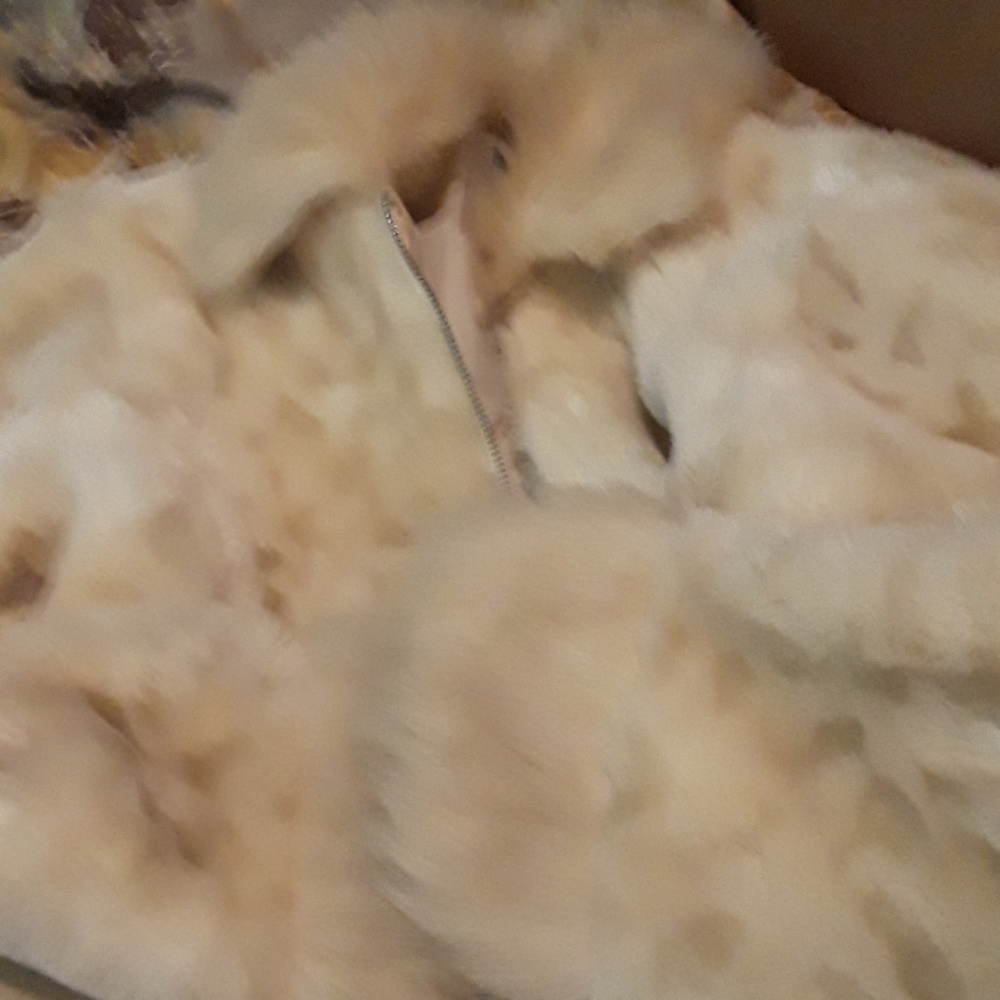 BLANC NOIR FAUX FUR  JACKET